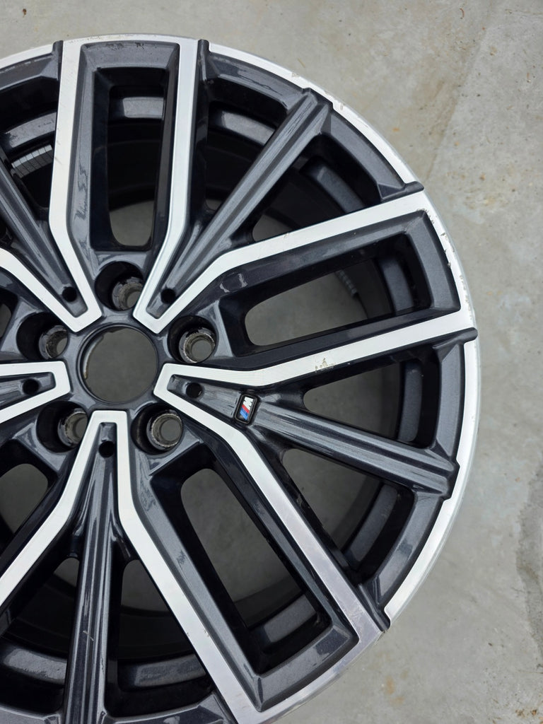 1x Alufelge 18 Zoll 7.5" 5x112 50ET Glanz Schwarz 6891179 BMW F45 Mg Rim Wheel FEL4755189047db