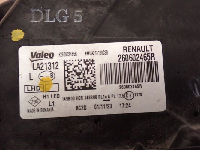 Frontscheinwerfer Dacia Duster 260602465 Links Scheinwerfer Headlight