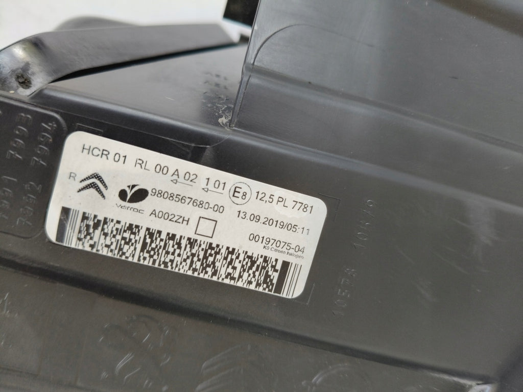 Frontscheinwerfer Citroën Spacetourer 9808567680 Rechts Scheinwerfer Headlight SCH9786695600vj