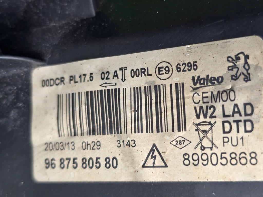 Frontscheinwerfer Peugeot 508 9687580580 Xenon Rechts Scheinwerfer Headlight SCH7175198547mk