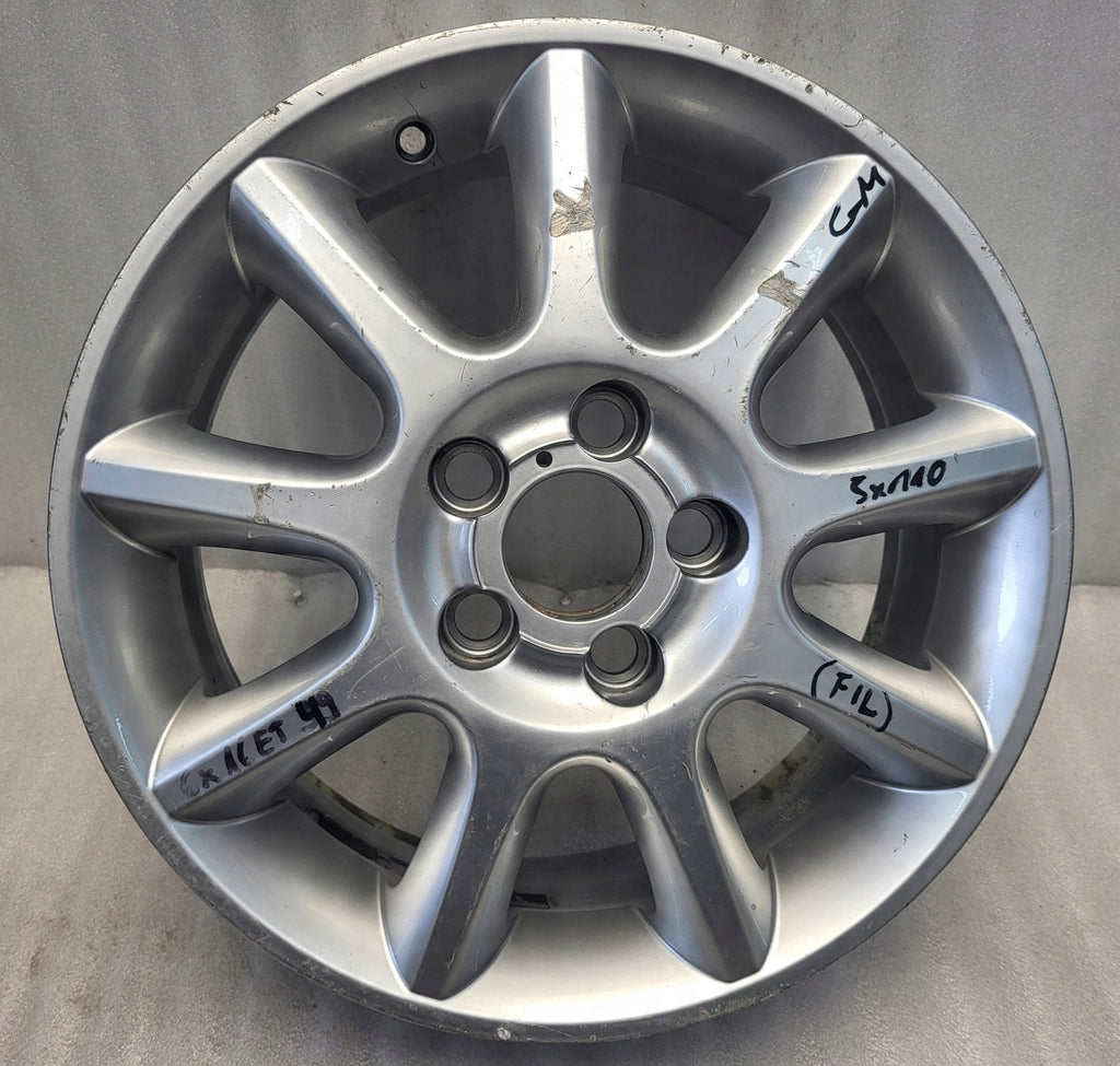 1x Alufelge 16 Zoll 6.0" 4x100 49ET MA-DAR81 Opel Astra H Corsa C Vectra A