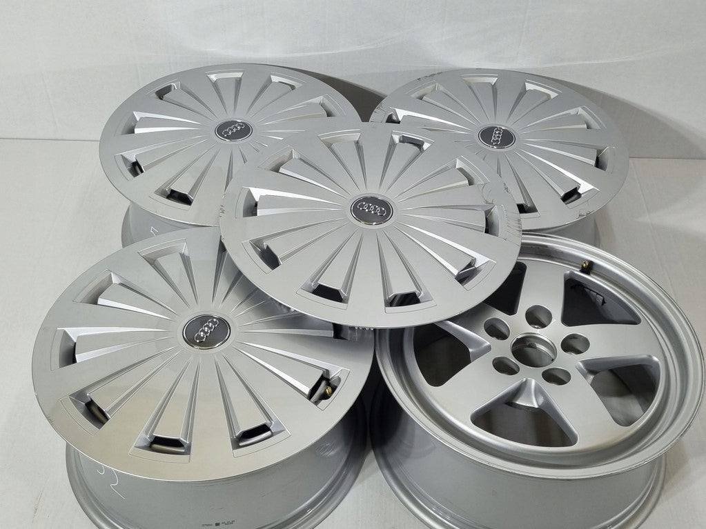 4x Alufelge 16 Zoll 7.0" 5x112 35ET Glanz Silber 8W0601025 Audi Rim Wheel