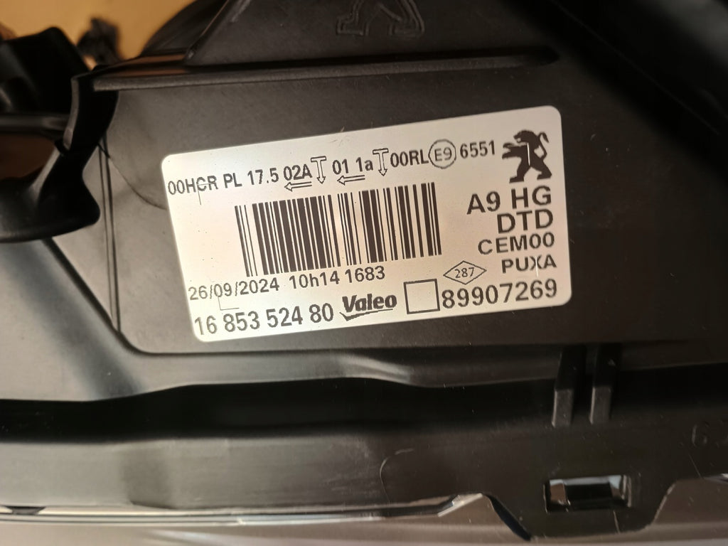 Frontscheinwerfer Peugeot 208 I 1685352480 Rechts Scheinwerfer Headlight SCH5994931865de