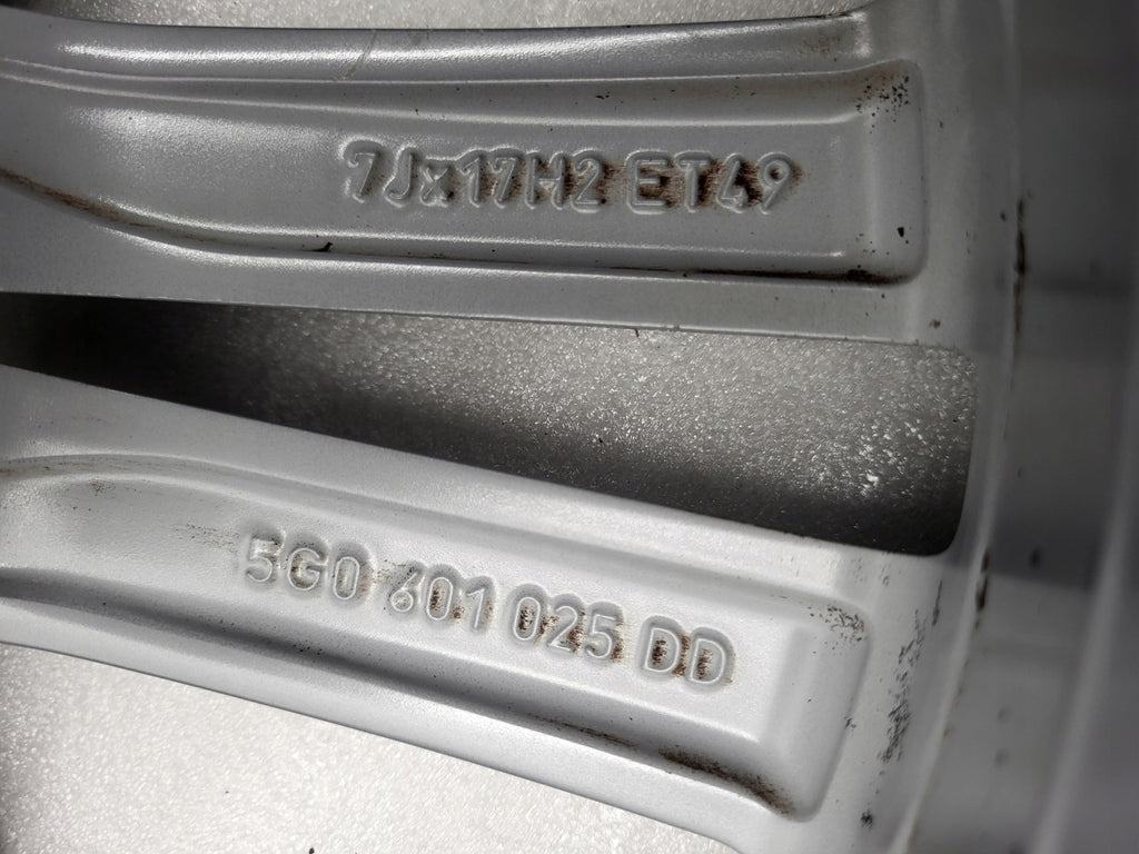 1x Alufelge 17 Zoll 7.0" 5x112 49ET Glanz Graphit 5G0601025DD VW Golf Vii FEL9085447904hl