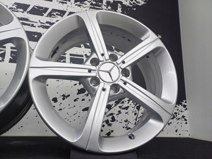 4x Alufelge 17 Zoll 6.5" 5x112 44ET Silber Mercedes-Benz Mg Tivoli Actyon I FEL4655332233ym