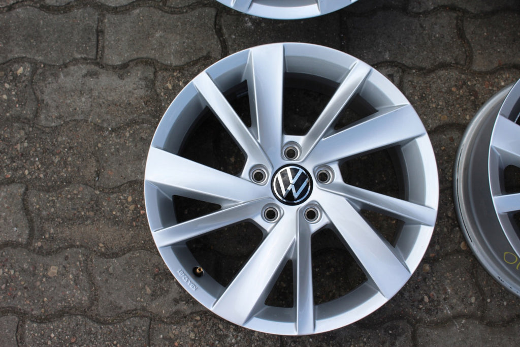 4x Alufelge 17 Zoll 6.5" 5x112 46ET Glanz Silber 5H0071497 VW Golf VIII Passat FEL7461922338bp