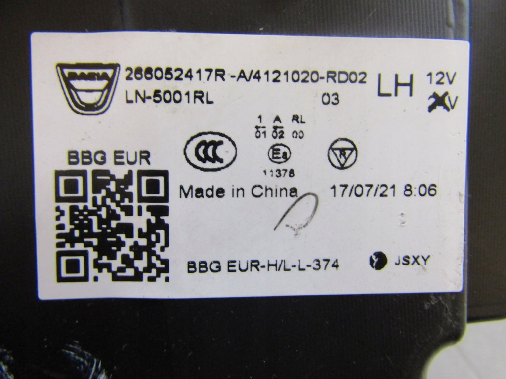 Frontscheinwerfer Dacia Spring 266052417R LED Links Scheinwerfer Headlight SCH3847458150ol