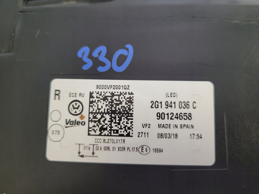 Frontscheinwerfer VW Polo 2G1941036C Rechts Scheinwerfer Headlight