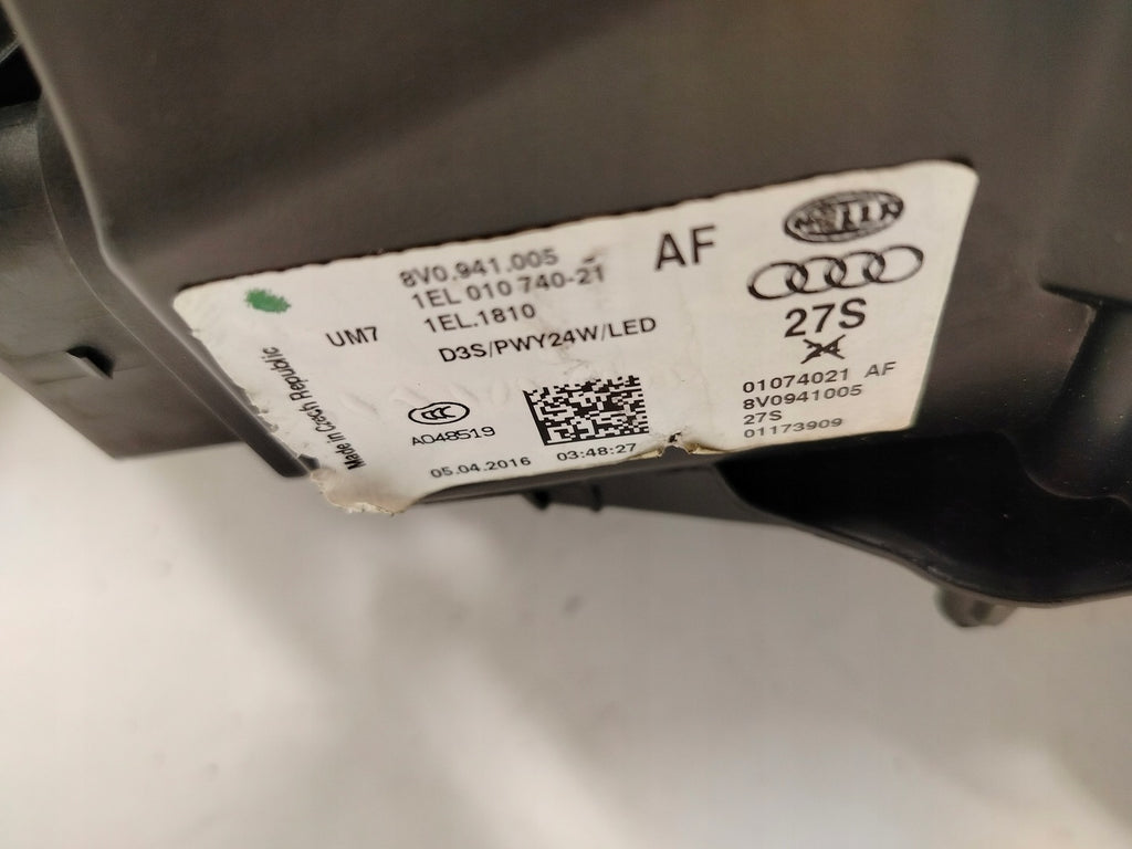 Frontscheinwerfer Audi A3 8V0941005 LED Links Scheinwerfer Headlight SCH2163255969xh