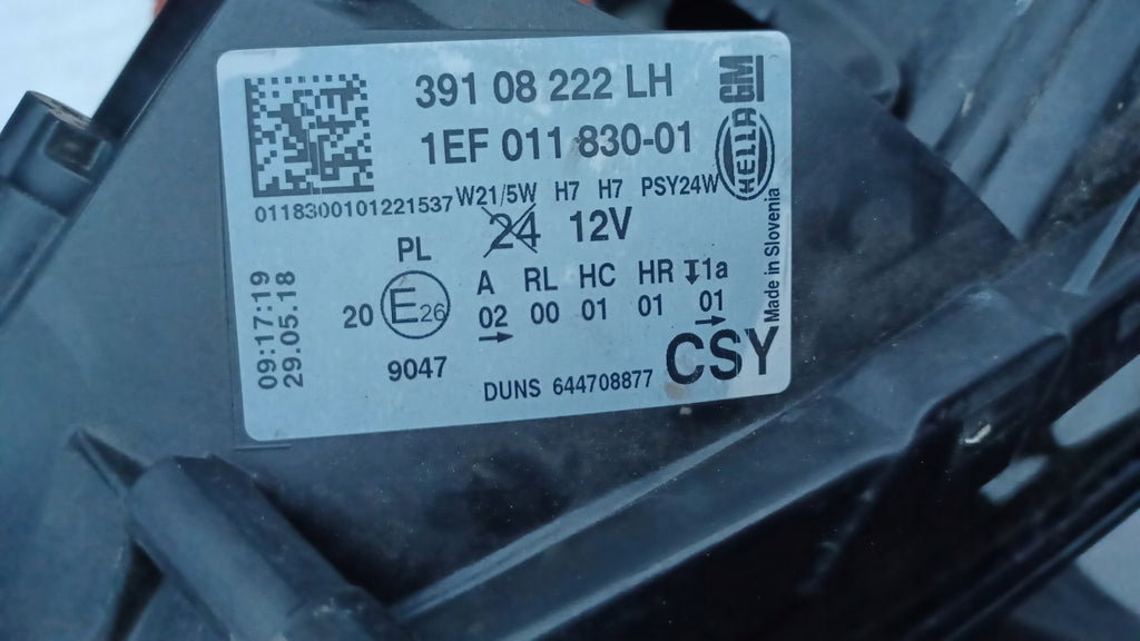 Frontscheinwerfer Opel Corsa E 39108222LH Links Scheinwerfer Headlight SCH4234106181gh