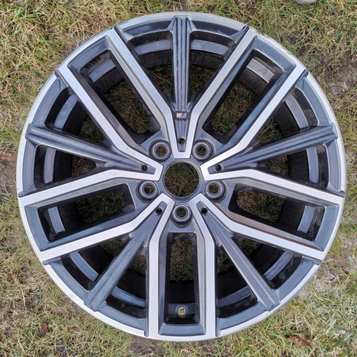 1x Alufelge 18 Zoll 7.5" 5x112 50ET Glanz Schwarz 6891179 BMW X1 Rim Wheel FEL1780936535xn