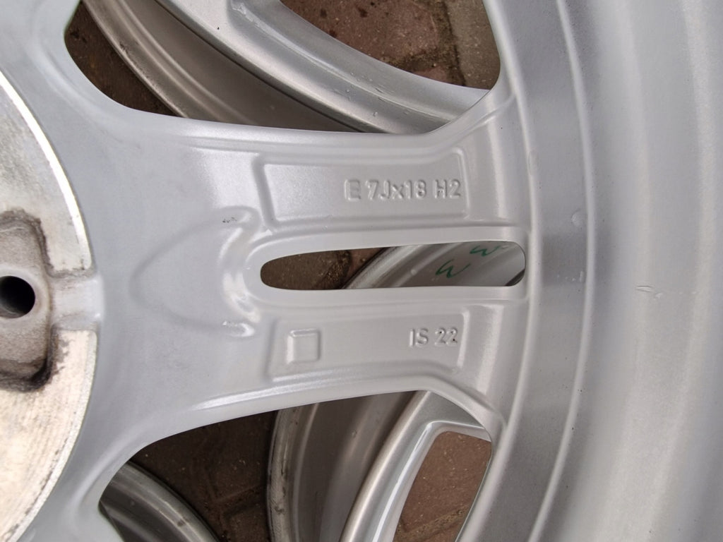 4x Alufelge 18 Zoll 7.0" 5x112 22ET Glanz Silber 6876918 BMW G01 Rim Wheel FEL6812514334lg