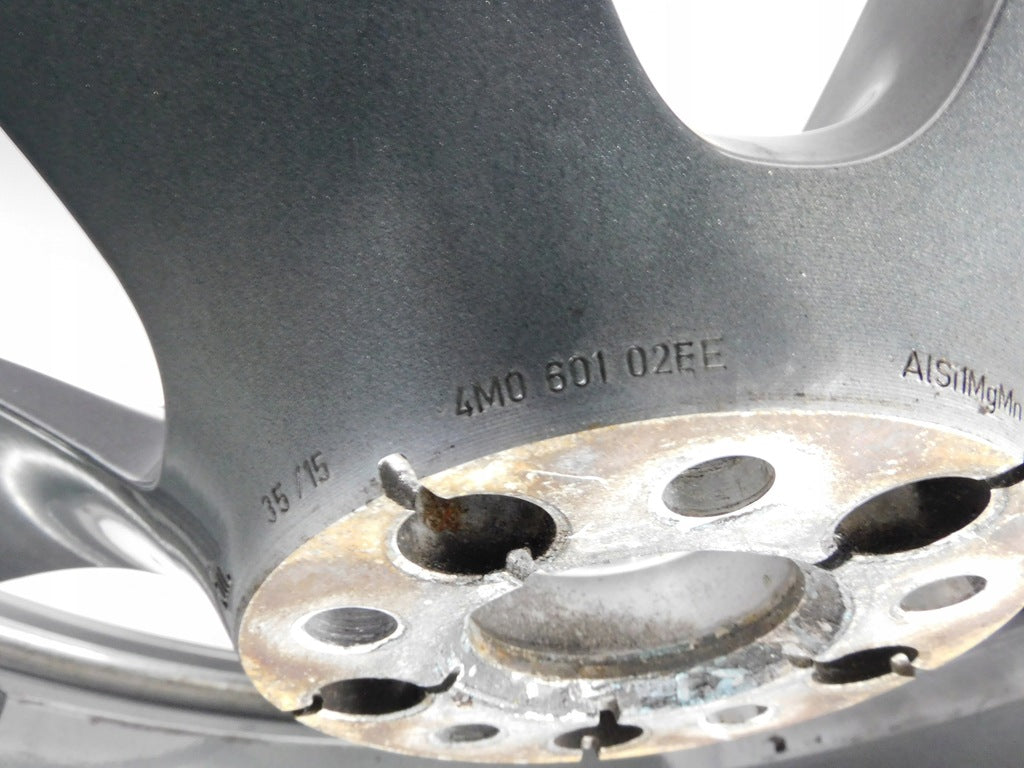 1x Alufelge 21 Zoll 9.5" 5x112 31ET Matt Silber 4M0601025 Audi Q7 Mg Rim Wheel FEL3400133136ml