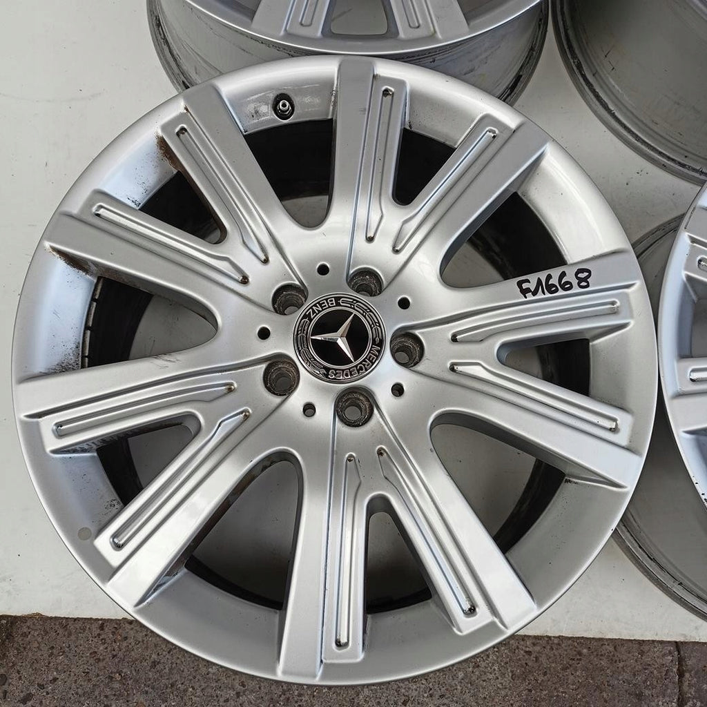 4x Alufelge 19 Zoll 8.5" 5x112 62ET Glanz Silber A1664011702 Mercedes-Benz W166 FEL7686749462gc