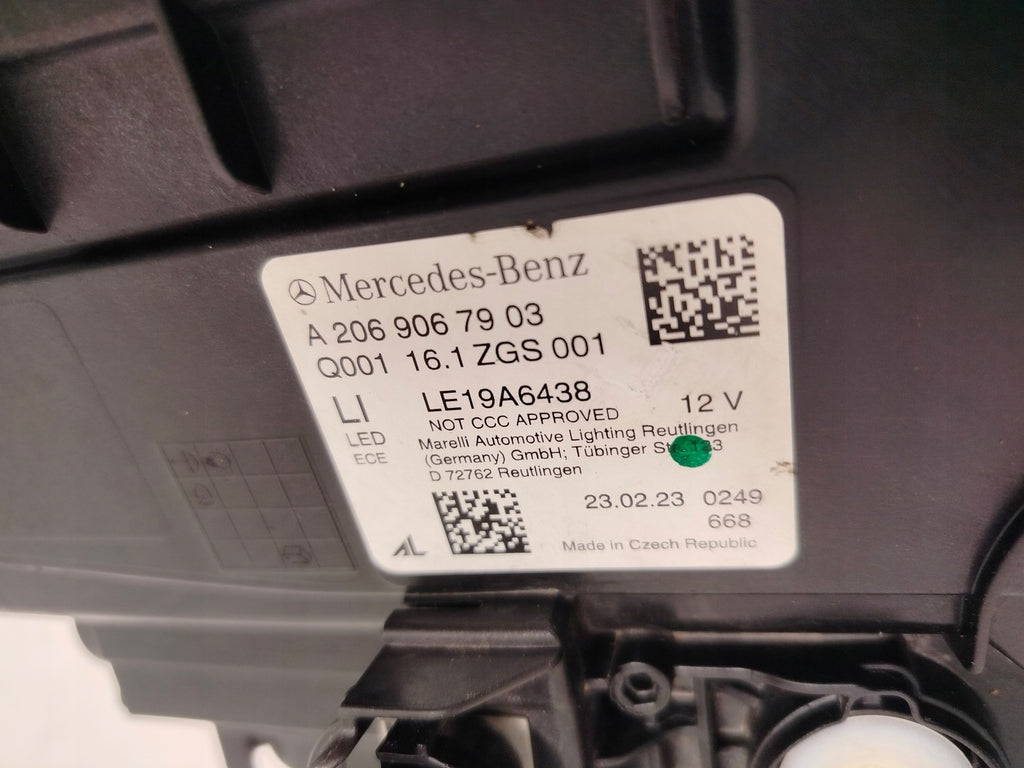 Frontscheinwerfer Mercedes-Benz W206 A2069067903 Links Scheinwerfer Headlight SCH7415554500yj