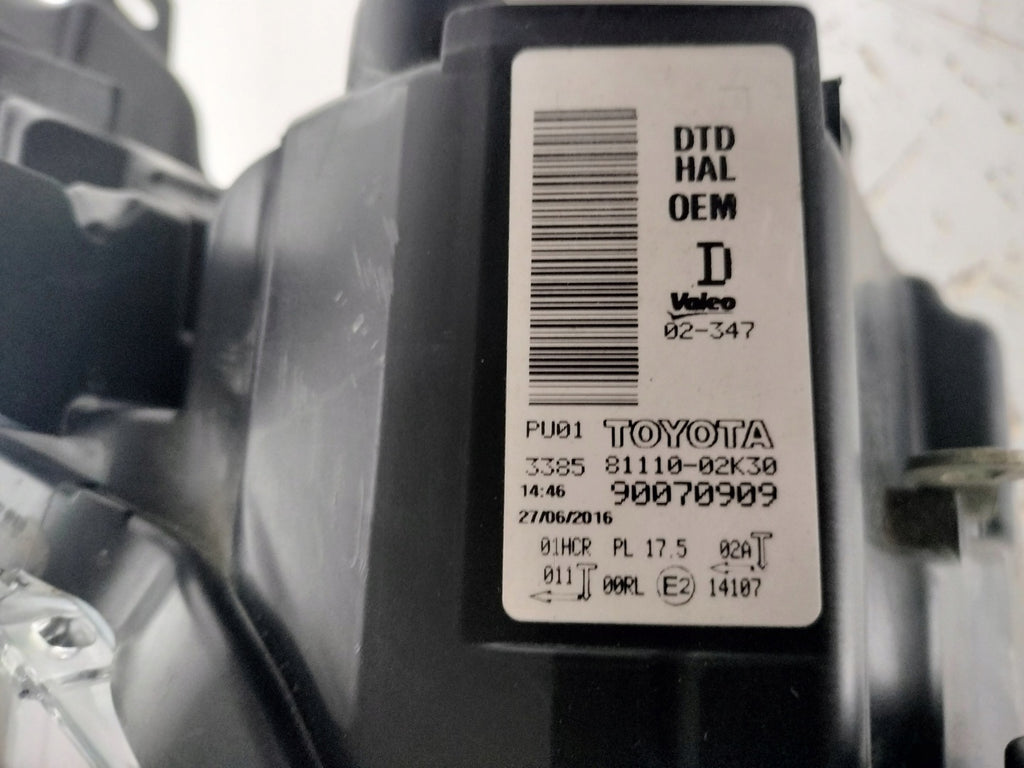 Frontscheinwerfer Toyota Auris 8111002K30 LED Rechts Scheinwerfer Headlight