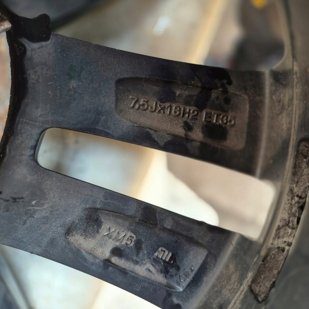 1x Alufelge 18 Zoll 7.5" 5x112 7N0601025F VW Rim Wheel