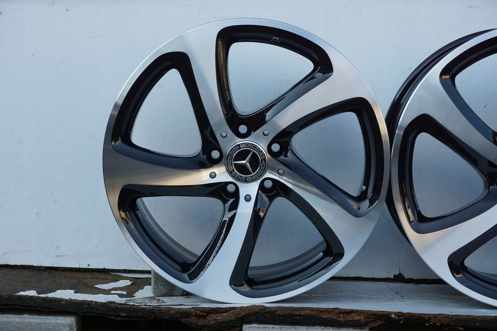 4x Alufelge 18 Zoll 8.0" 5x112 43ET Glanz Schwarz A2134013200 Mercedes-Benz W213