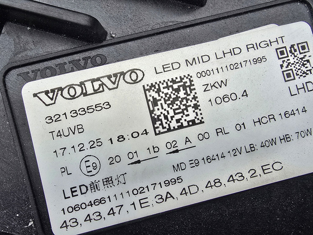 Frontscheinwerfer Volvo Xc60 32133553 LED Rechts Scheinwerfer Headlight SCH4274493399tb