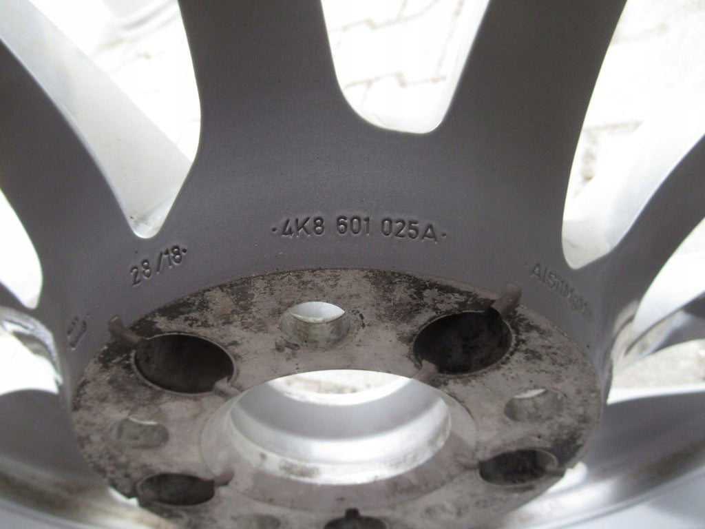 1x Alufelge 18 Zoll 8.0" 5x112 26ET Silber 4K8601025 Audi Rim Wheel FEL2043821208iz