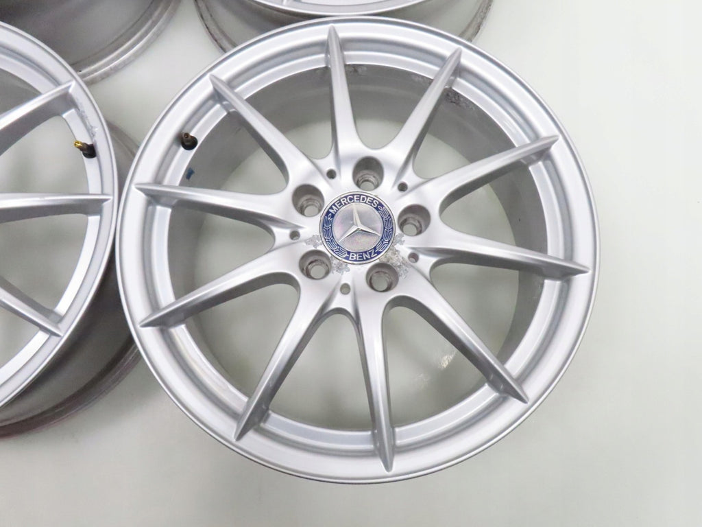 4x Alufelge 17 Zoll 6.5" 5x112 49ET Silber A2464010102 Mercedes-Benz W246 FEL4631597142oa