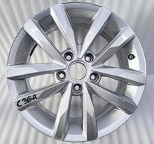 Load image into Gallery viewer, 1x Alufelge 16 Zoll 6.5&quot; 5x112 48ET Glanz Silber 5TA601025 VW Touran Rim Wheel