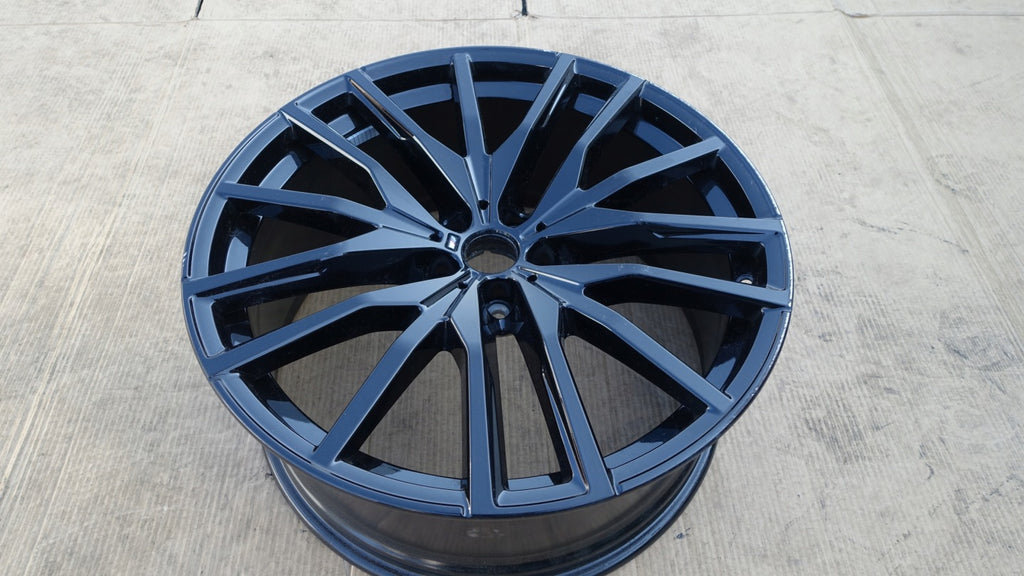 1x Alufelge 22 Zoll 9.5" 5x112 37ET Glanz Schwarz 9882610BLA BMW Rim Wheel FEL1645773620gw