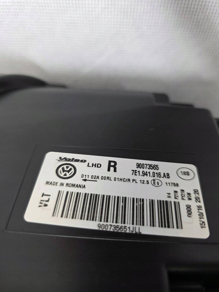 Frontscheinwerfer VW Transporter 7E1941016AB Rechts Scheinwerfer Headlight