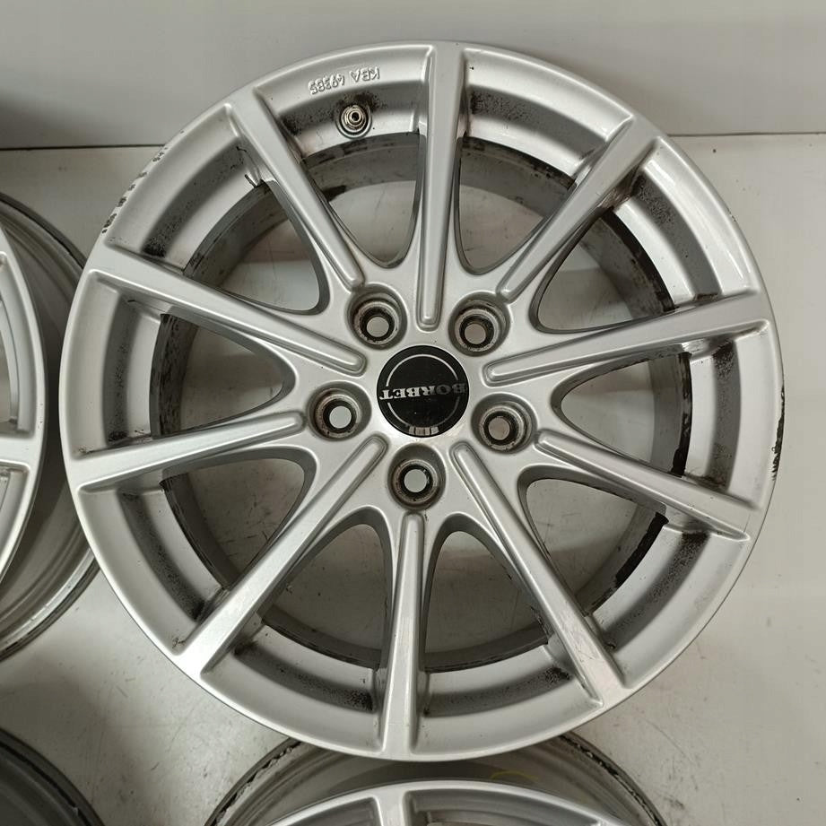 4x Alufelge 16 Zoll 7.0" 5x112 48ET Glanz Silber Audi I Rim Wheel FEL6070710592wi
