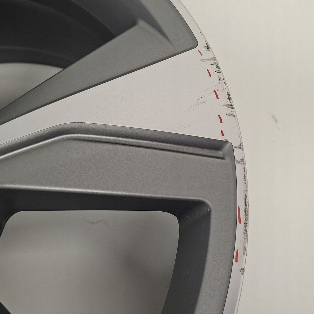 1x Alufelge 19 Zoll 8.0" 5x112 45ET Matt Silber 81A601025AN Audi Q2 Rim Wheel FEL6184081569dm