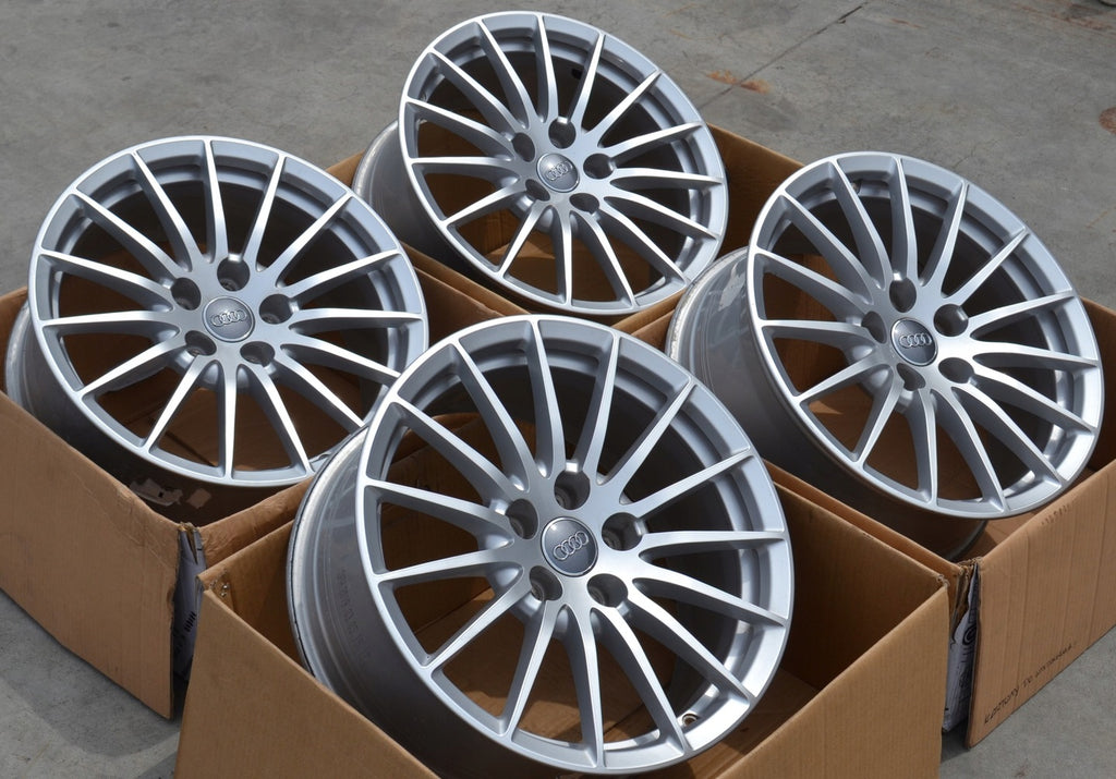 4x Alufelge 17 Zoll 7.5" 5x112 29ET Glanz Silber 8W0601025AE Audi A5 A4