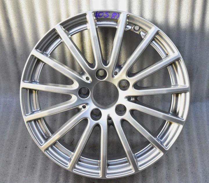 1x Alufelge 16 Zoll 6.5" 5x112 38ET Glanz Silber A2054012502 Mercedes-Benz W205 FEL3609429967lv