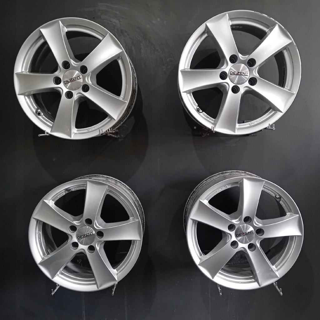 4x Alufelge 16 Zoll 6.5" 5x112 38ET Glanz Silber KBA50290 VW Golf VII I FEL6945485099gr