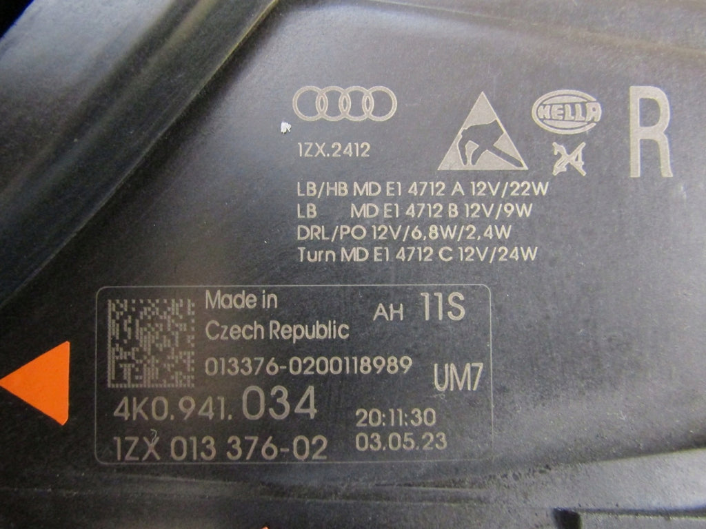 Frontscheinwerfer Audi A6 C8 4K0941034 LED Rechts Scheinwerfer Headlight SCH8602784886fr