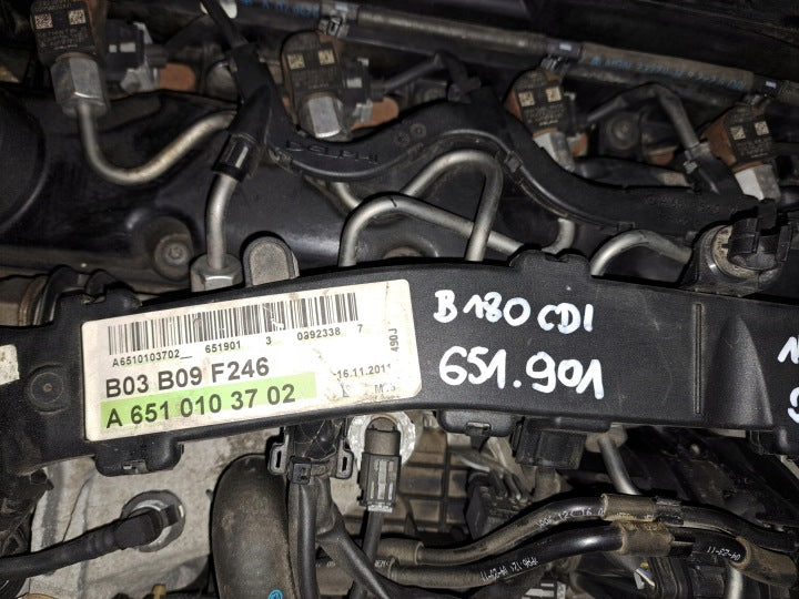 Motor Mercedes-Benz W246 651901 1.8 CDI 142TKm 2012 Diesel Engine Komplett MOT7500782628yn
