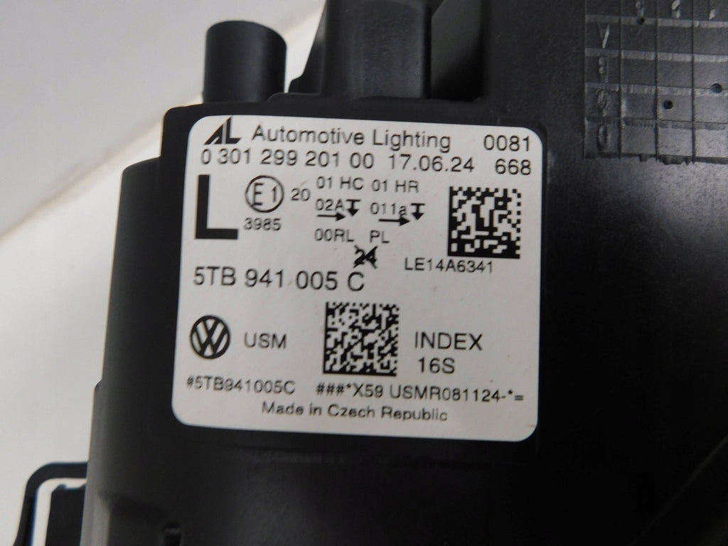 Frontscheinwerfer VW Touran 030129920100 5TB941005C Links Scheinwerfer Headlight SCH7421479694tx