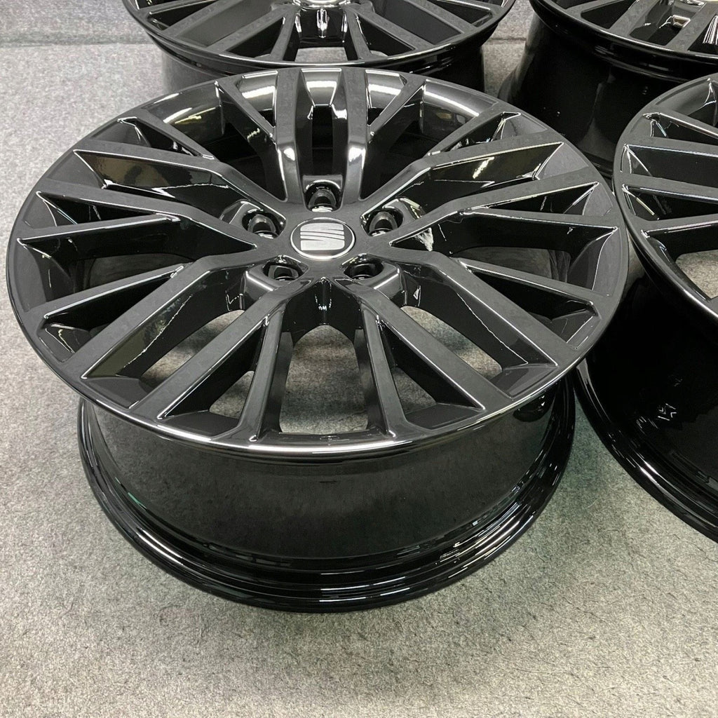4x Alufelge 18 Zoll 7.5" 5x112 46ET Glanz Graphit 5FA601025D Mg Leon Rim Wheel FEL2454855047ly