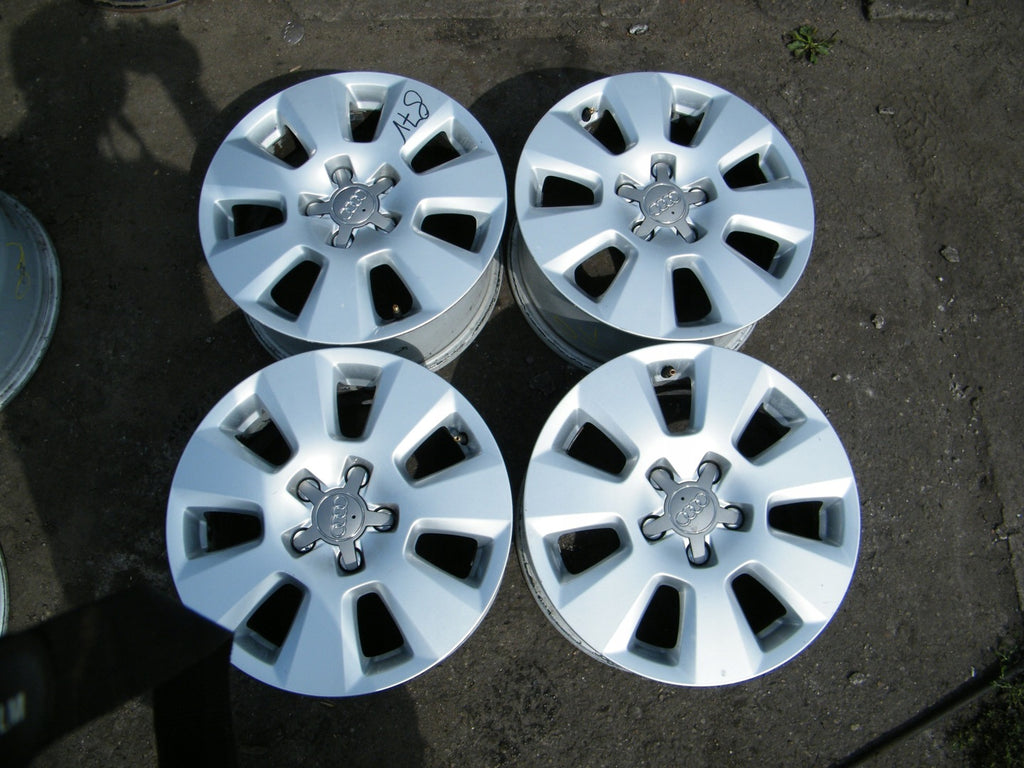 1x Alufelge 16 Zoll 7.5" 5x112 37ET Glanz Silber 8T0601025B Audi A4 Rim Wheel