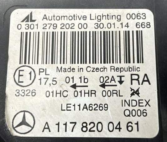 Frontscheinwerfer Mercedes-Benz Cla C117 A1178200461 Rechts Headlight SCH4556702359un