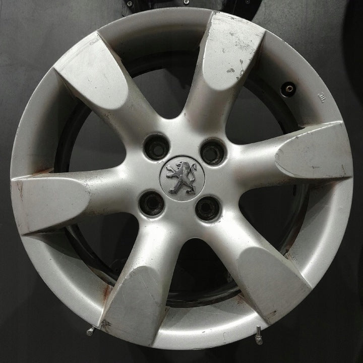 4x Alufelge 16 Zoll 6.5" 4x108 31ET Glanz Silber 9681285480 F510019 Peugeot I FEL1787178167lk