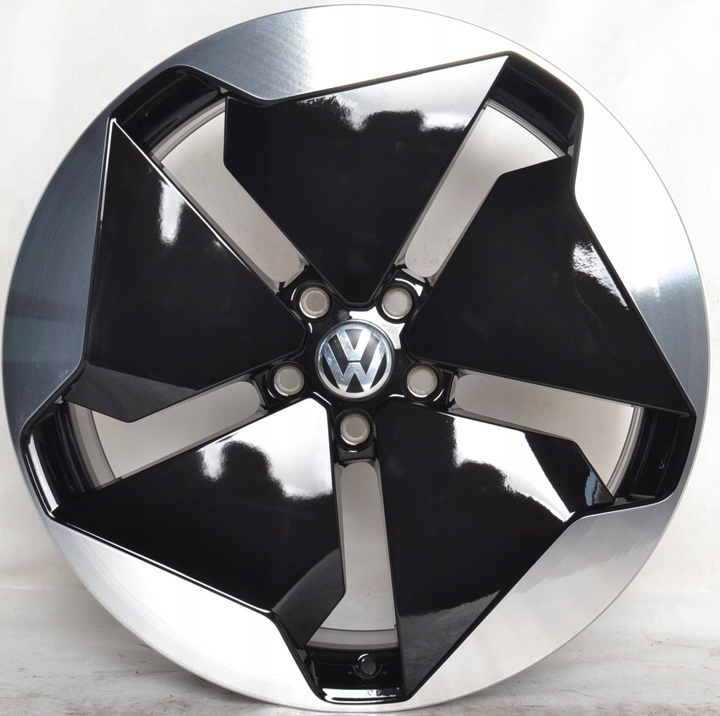 4x Alufelge 20 Zoll 7.5" 5x112 44ET Glanz Schwarz 10A601025B VW Golf Rim Wheel FEL4267598750fh