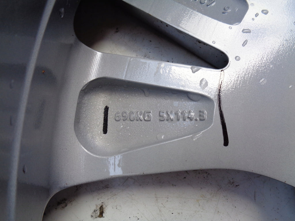 1x Alufelge 18 Zoll 7.0" 5x114.3 45ET Matt Silber 9965787080 Mazda Cx-30