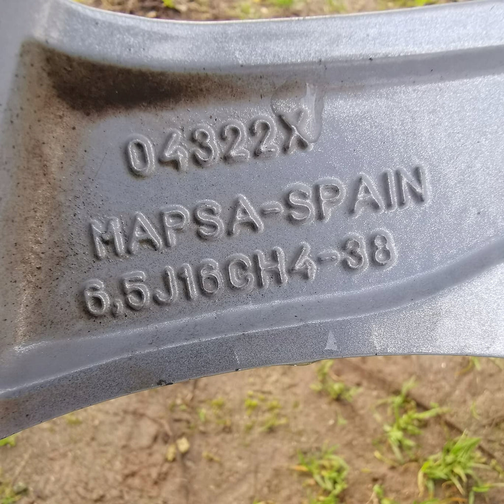 1x Alufelge 16 Zoll 6.5" 4x100 38ET Glanz Silber 39182180 Opel Corsa Rim Wheel FEL7992949660ut