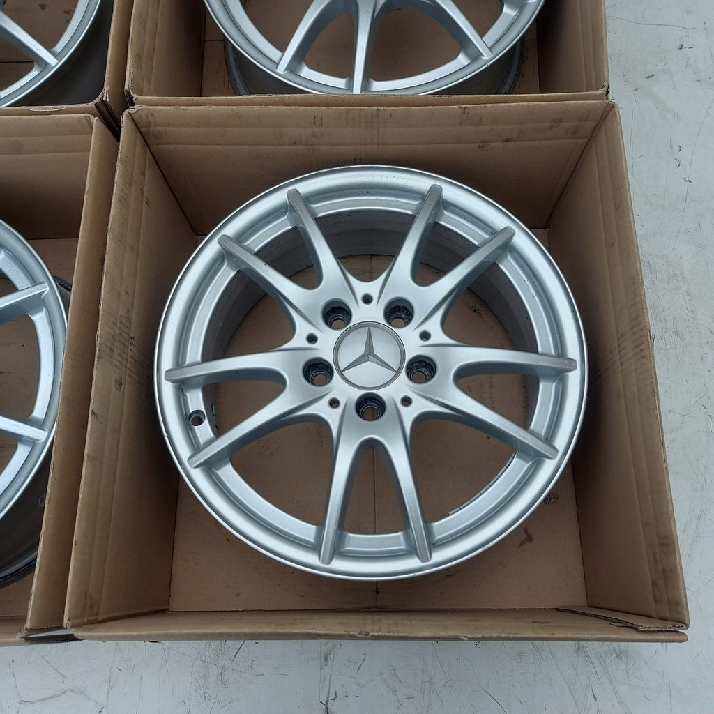 4x Alufelge 16 Zoll 6.5" 5x112 49ET A2464011302 Mercedes-Benz Rim Wheel