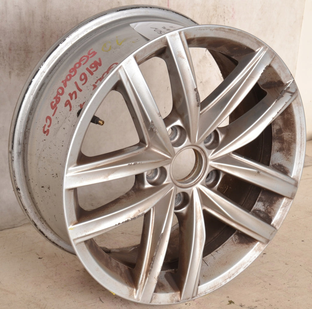 1x Alufelge 16 Zoll 6.5" 5x112 46ET Glanz Silber 5G0601025CS VW Rim Wheel FEL9869590545on