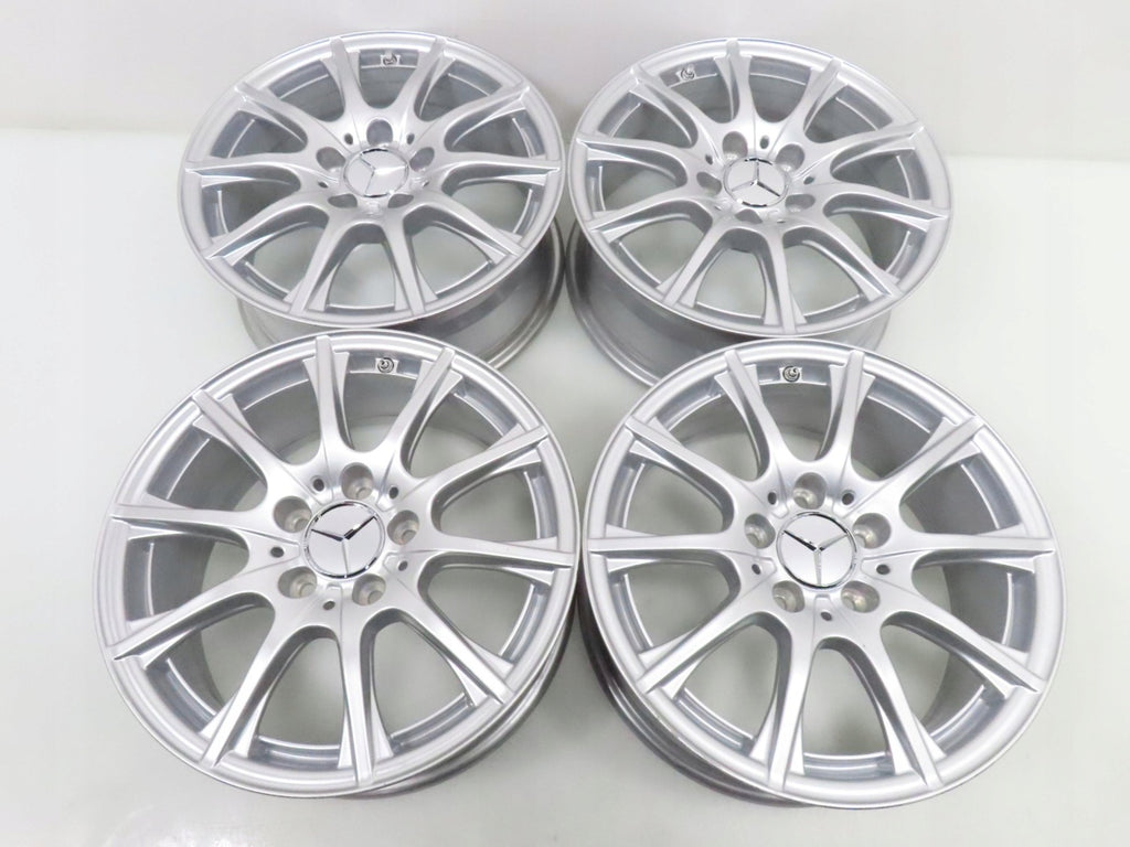 4x Alufelge 16 Zoll 6.5" 5x112 38ET Silber A2054012400 Mercedes-Benz A205 FEL5822344527vq