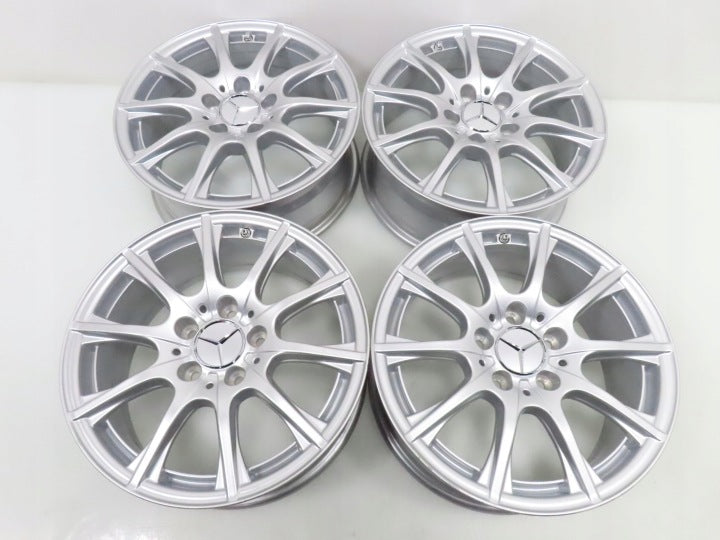 4x Alufelge 16 Zoll 6.5" 5x112 38ET Silber A2054012400 Mercedes-Benz A205 FEL5822344527vq