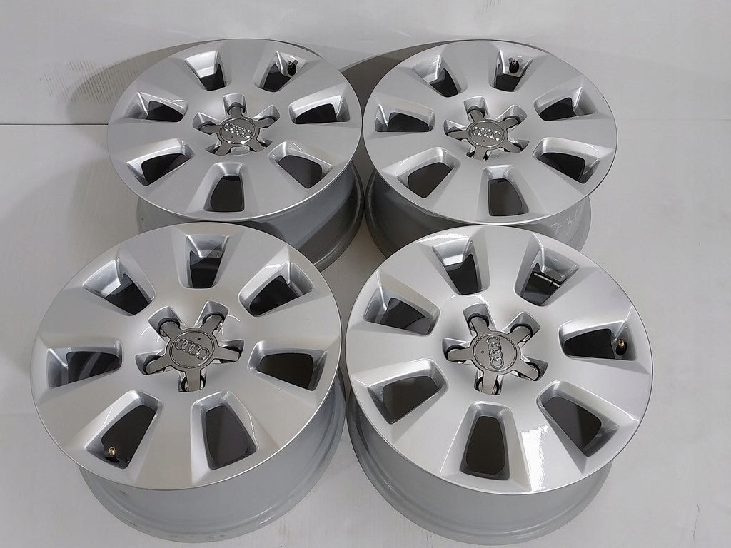 4x Alufelge 16 Zoll 7.5" 5x112 37ET Glanz Silber 4G0601025 Audi Rim Wheel