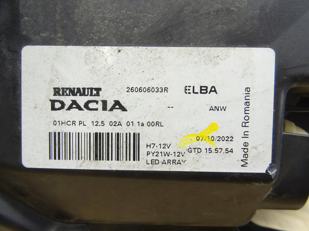 Frontscheinwerfer Dacia Sandero III Jogger 260606033R LED Links Headlight