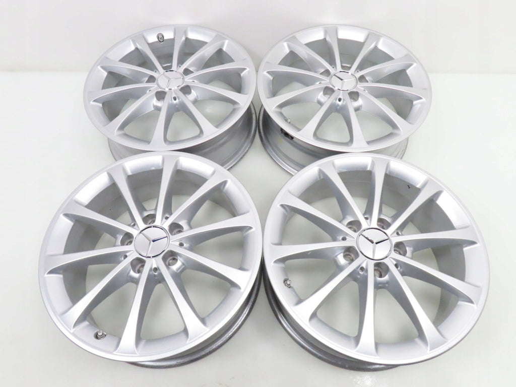 4x Alufelge 17 Zoll 6.5" 5x112 44ET Glanz Silber A1774010300 Mercedes-Benz W177 FEL2152078447py